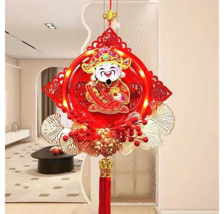 THẦN TÀI LẮC TREO TƯỜNG CÓ LED