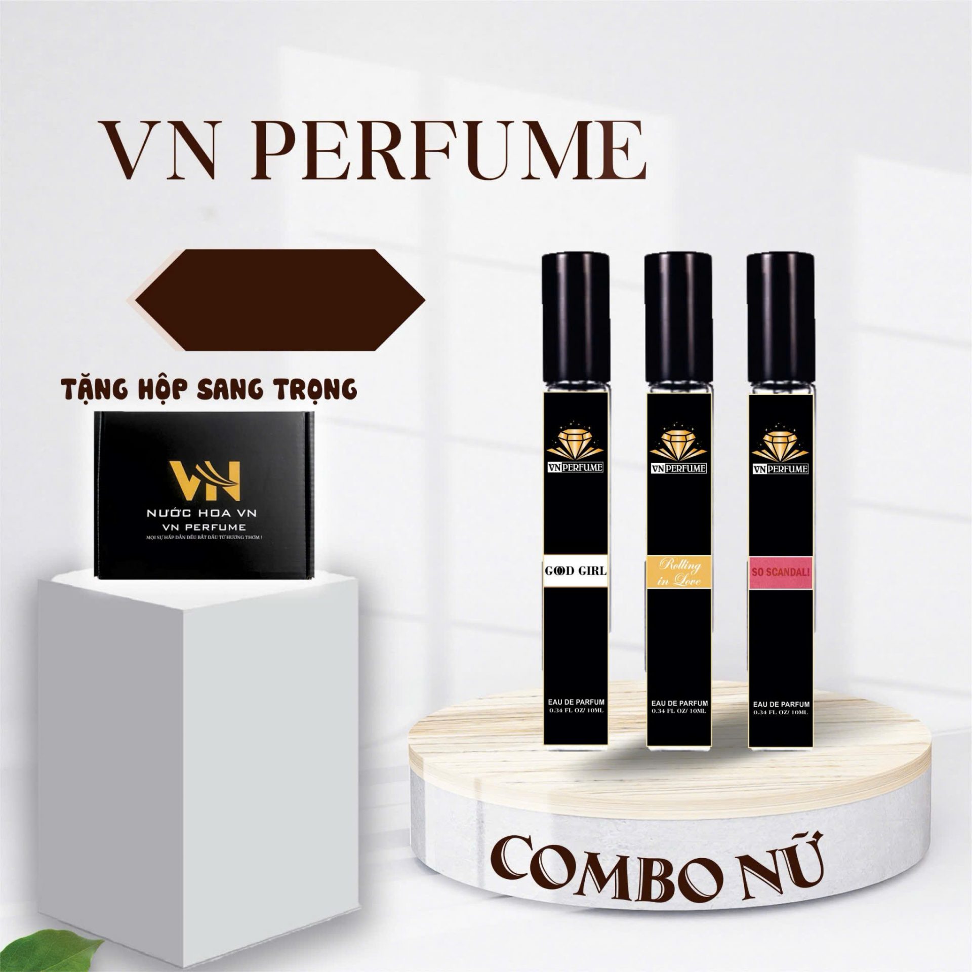 COMBO 3 CHAI NƯỚC HOA 10ML VN PERFUME 3 COMBO 3 CHAI NƯỚC HOA 10ML VN PERFUME - Ảnh 3