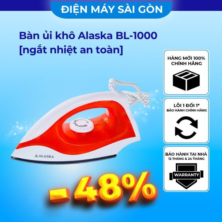 BÀN ỦI KHÔ ALASKA BL-1000