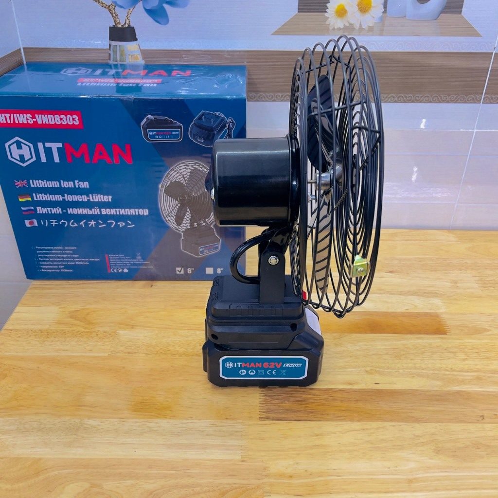 QUẠT LÔNG SẮT TÍCH ĐIỆN XOAY + PIN X7 3 QUẠT LÔNG SẮT TÍCH ĐIỆN XOAY + PIN X7 - Ảnh 3