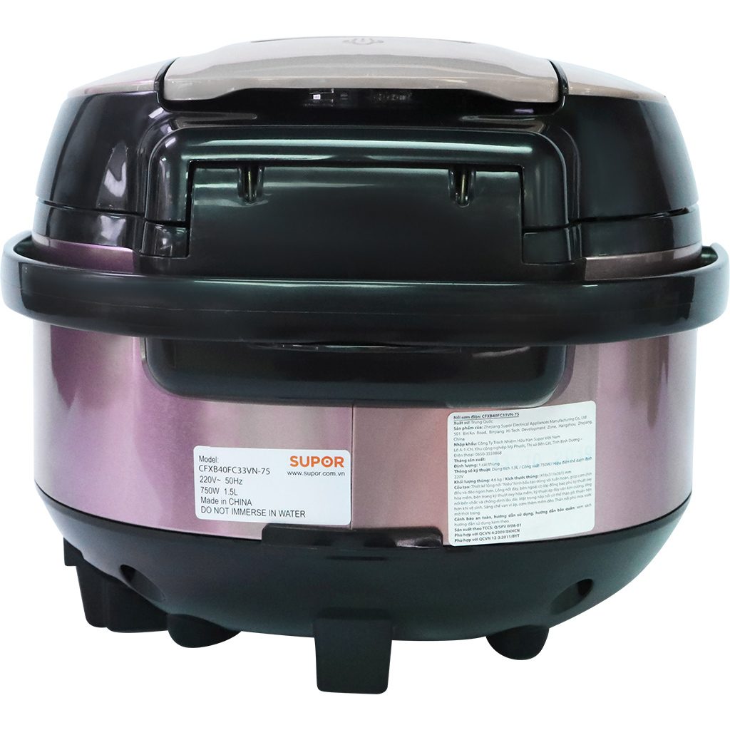 NỒI CƠM ĐIỆN TỬ SUPOR 1.5L CFXB40FC33VN-75 2 NỒI CƠM ĐIỆN TỬ SUPOR 1.5L CFXB40FC33VN-75 - Ảnh 2