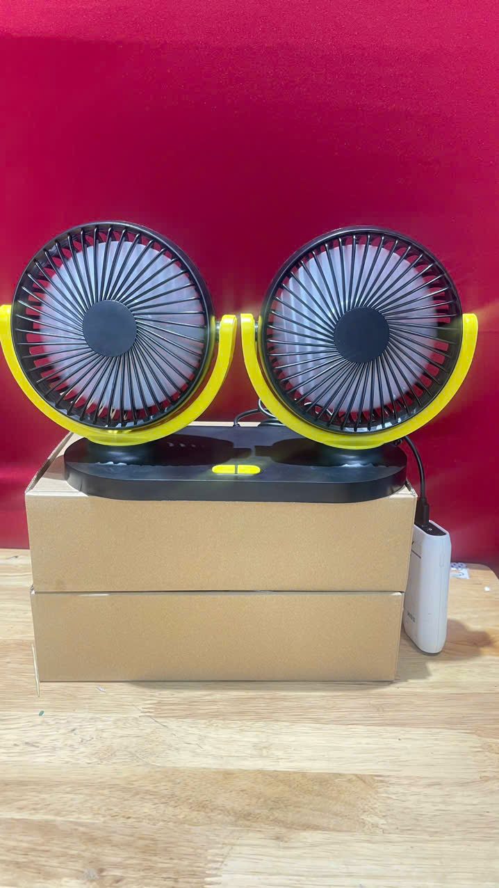QUẠT ĐÔI ĐÊ XE HƠI NGUỒN USB F410 20CM- CÔNG SUÂT 10W 2 QUẠT ĐÔI ĐÊ XE HƠI NGUỒN USB F410 20CM- CÔNG SUÂT 10W - Ảnh 2