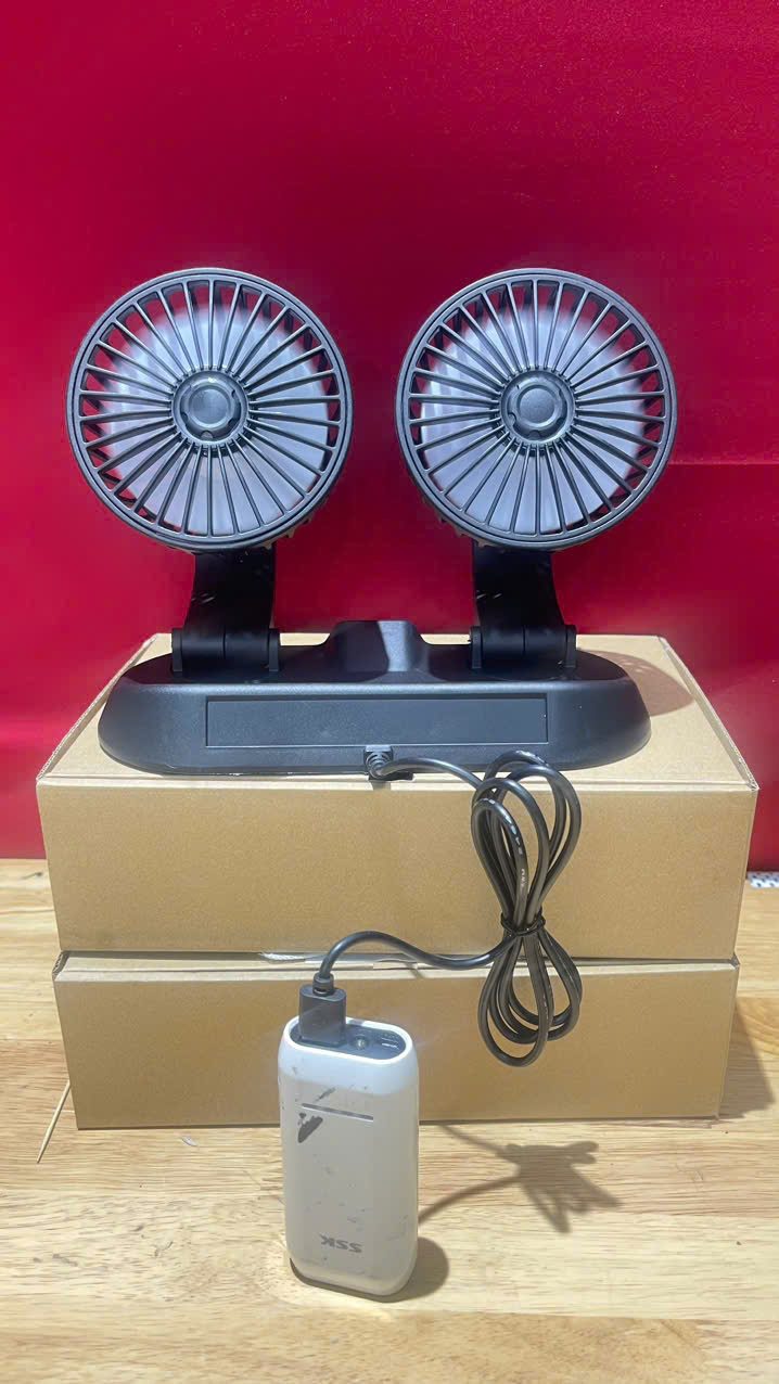 QUẠT ĐÔI ĐÊ XE HƠI NGUỒN USB F410 20CM- CÔNG SUÂT 10W 3 QUẠT ĐÔI ĐÊ XE HƠI NGUỒN USB F410 20CM- CÔNG SUÂT 10W - Ảnh 3