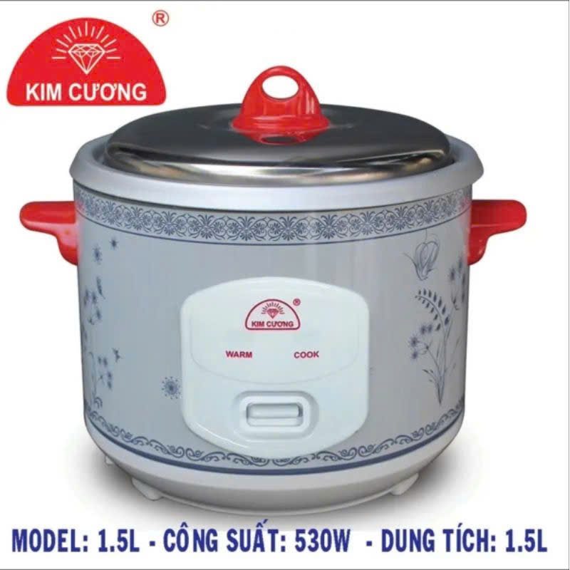 NỒI CƠM ĐIỆN KIM CƯƠNG 1.8L R NĂP RỜI 600W 3 NỒI CƠM ĐIỆN KIM CƯƠNG 1.8L R NĂP RỜI 600W - Ảnh 3