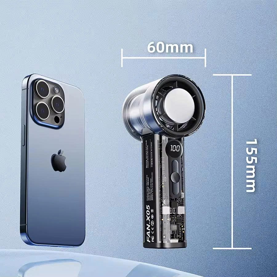 QUẠT PHẢN LỰC TRONG SUỐT CÓ SÒ LẠNH X05