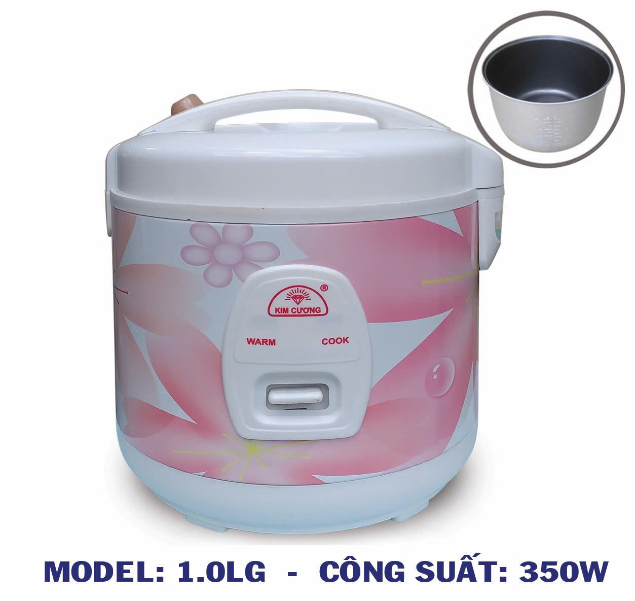 NỒI CƠM KIM CƯƠNG 1.0L NẮP GÀI 4 NỒI CƠM KIM CƯƠNG 1.0L NẮP GÀI - Ảnh 4