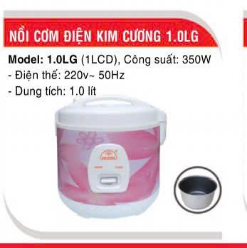 NỒI CƠM KIM CƯƠNG 1.0L NẮP GÀI