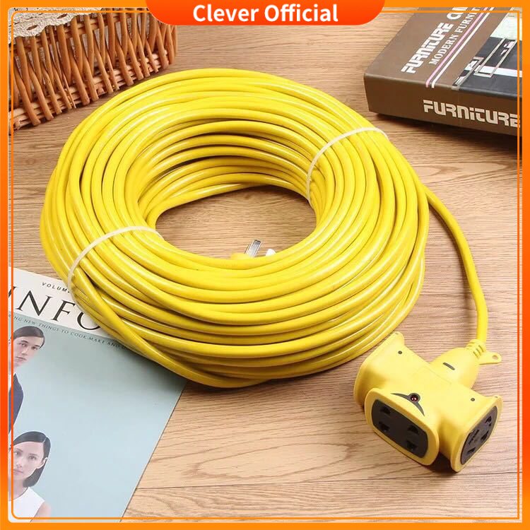 CUỘN DÂY ĐIỆN MÀU VÀNG DÀI 30M- 5 PHÍCH CẮM 3 CUỘN DÂY ĐIỆN MÀU VÀNG DÀI 30M- 5 PHÍCH CẮM - Ảnh 3