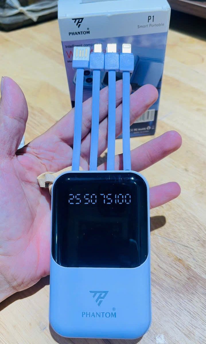 PIN SẠC DỰ PHÒNG PHANTOM  P1 10.000MAH