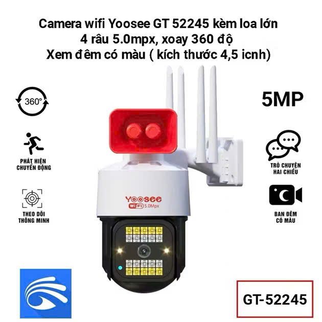 CAMERA QUAN SÁT NGOÀI TRỜI YOSSE 5.0 CÓ LOA C36