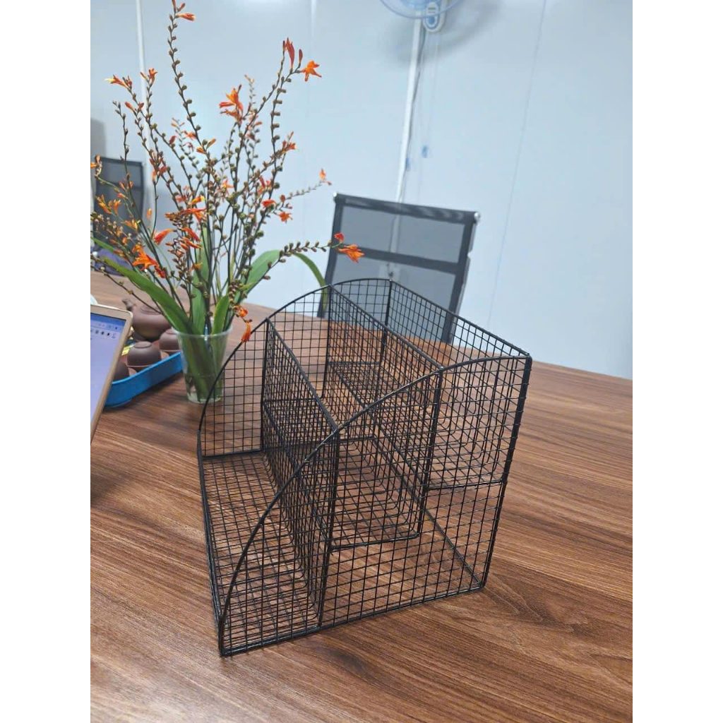 KỆ LƯỚI SẮT ĐỂ BÀN 3 NGĂN