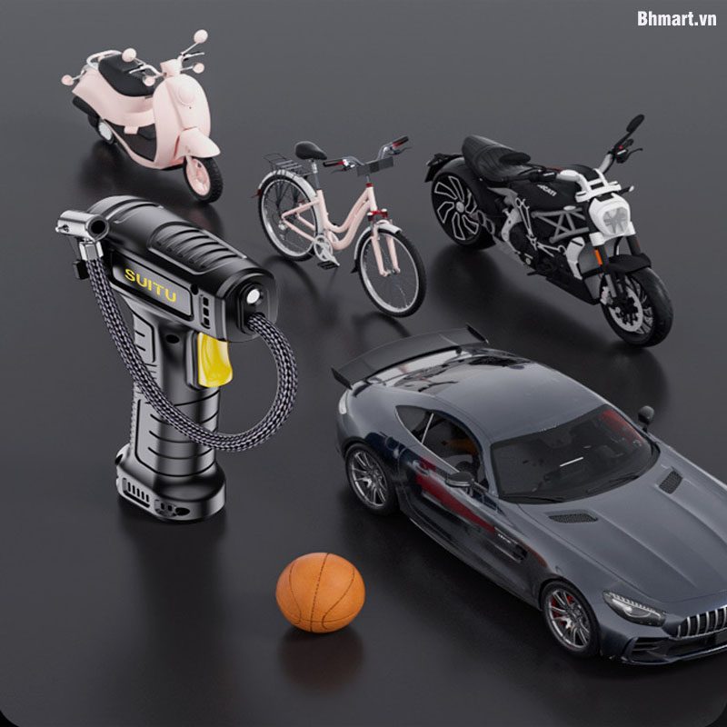 MÁY BƠM LỐP OTO XE MÁY CẦM TAY ST-5007 CẮM DÂY 2 MÁY BƠM LỐP OTO XE MÁY CẦM TAY ST-5007 CẮM DÂY - Ảnh 2