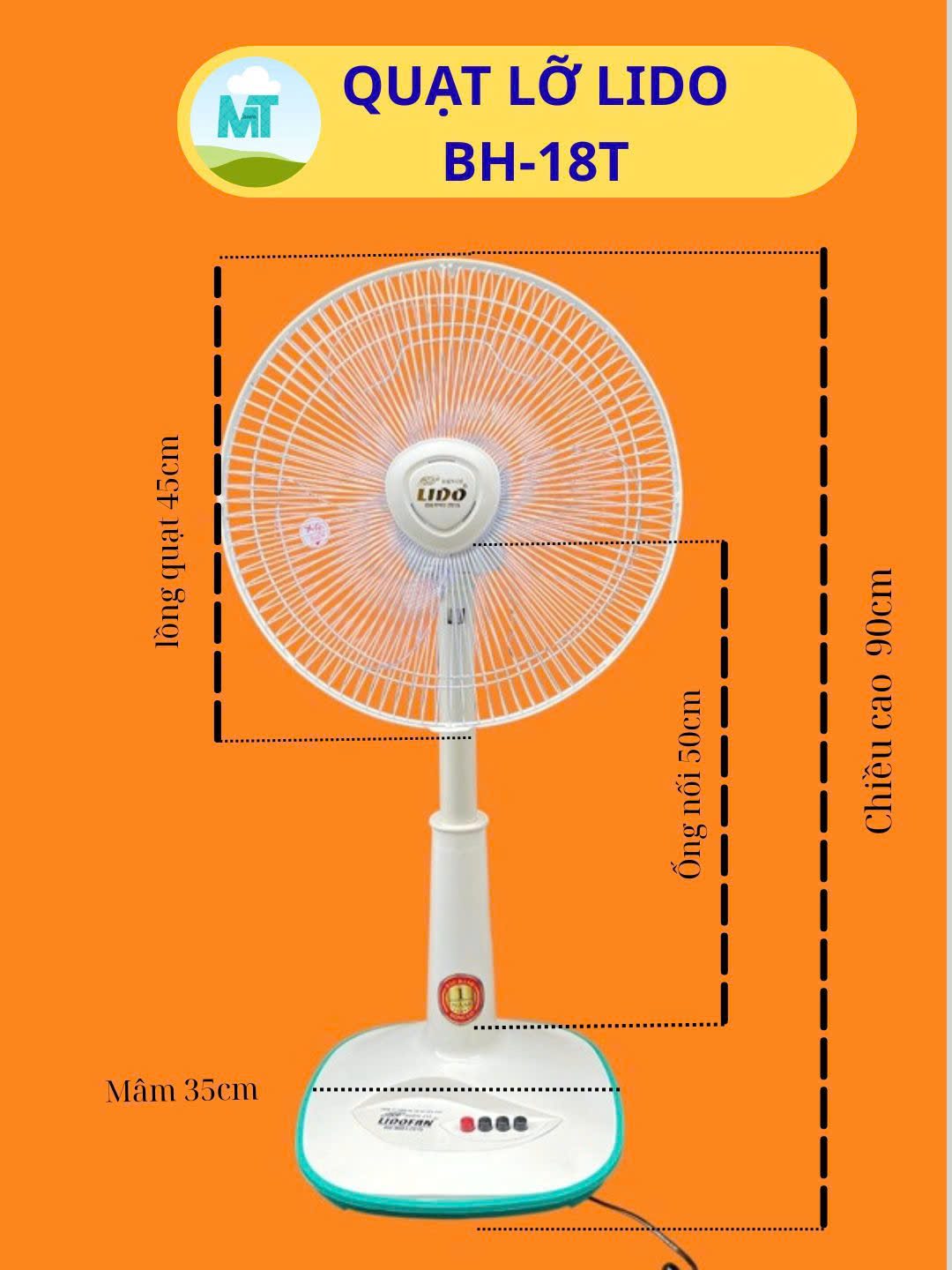 QUẠT LỠ NHỰA LIDO 90CM 3 SỐ 2 QUẠT LỠ NHỰA LIDO 90CM 3 SỐ - Ảnh 2