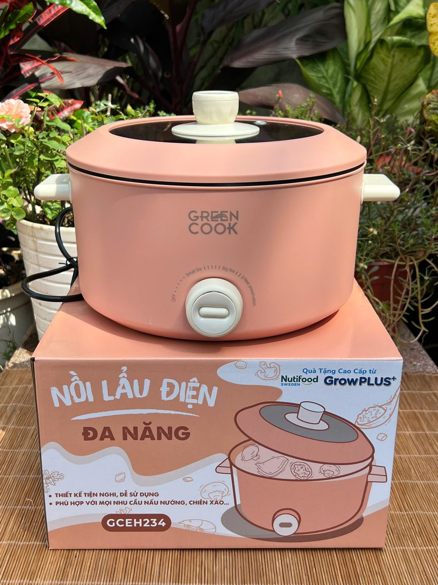 NỒI LẪU ĐIỆN GREEN COOK 4L CHÍNH HÃNG 3 NỒI LẪU ĐIỆN GREEN COOK 4L CHÍNH HÃNG - Ảnh 3