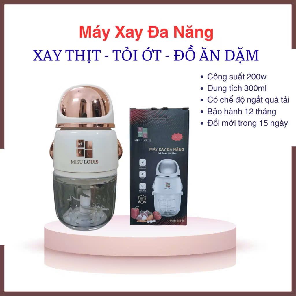 MÁY XAY ĐA NĂNG CỐI THUỶ TINH MISU M2-68