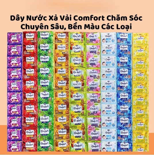 DÂY 12 GÓI NƯỚC XẢ COMFORT 18ML 3 DÂY 12 GÓI NƯỚC XẢ COMFORT 18ML - Ảnh 3