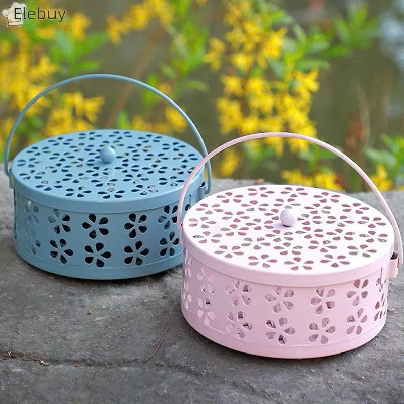 KHAY NHANG MUỖI HOA XANH- HỒNG