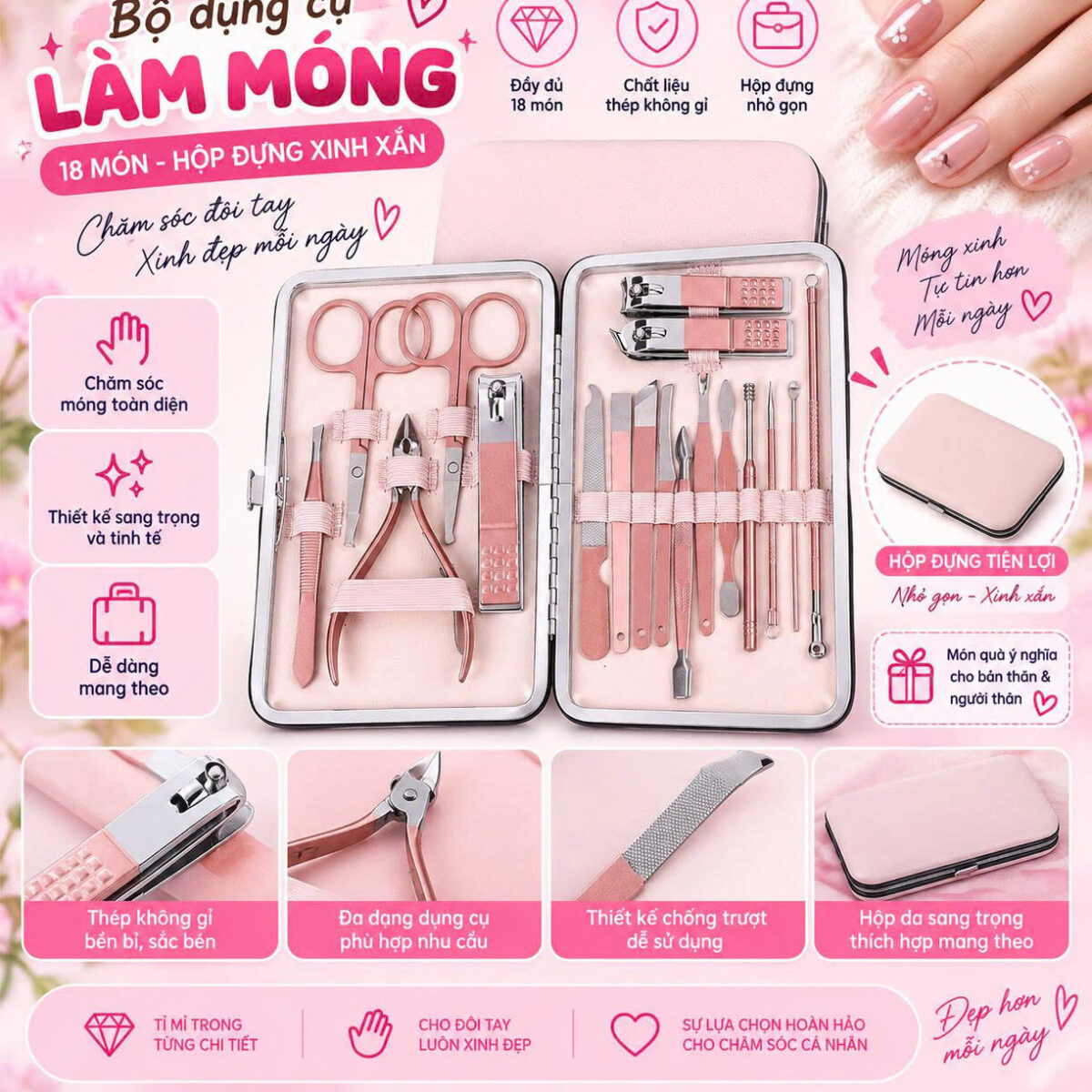 BẤM MÓNG 18 CHI TIẾT SIÊU XINH