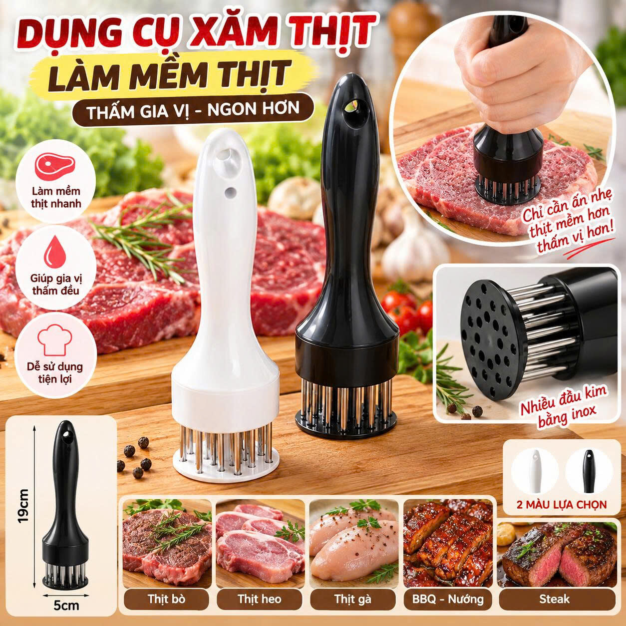 DỤNG CỤ LÀM MỀM THỊT 1 DỤNG CỤ LÀM MỀM THỊT