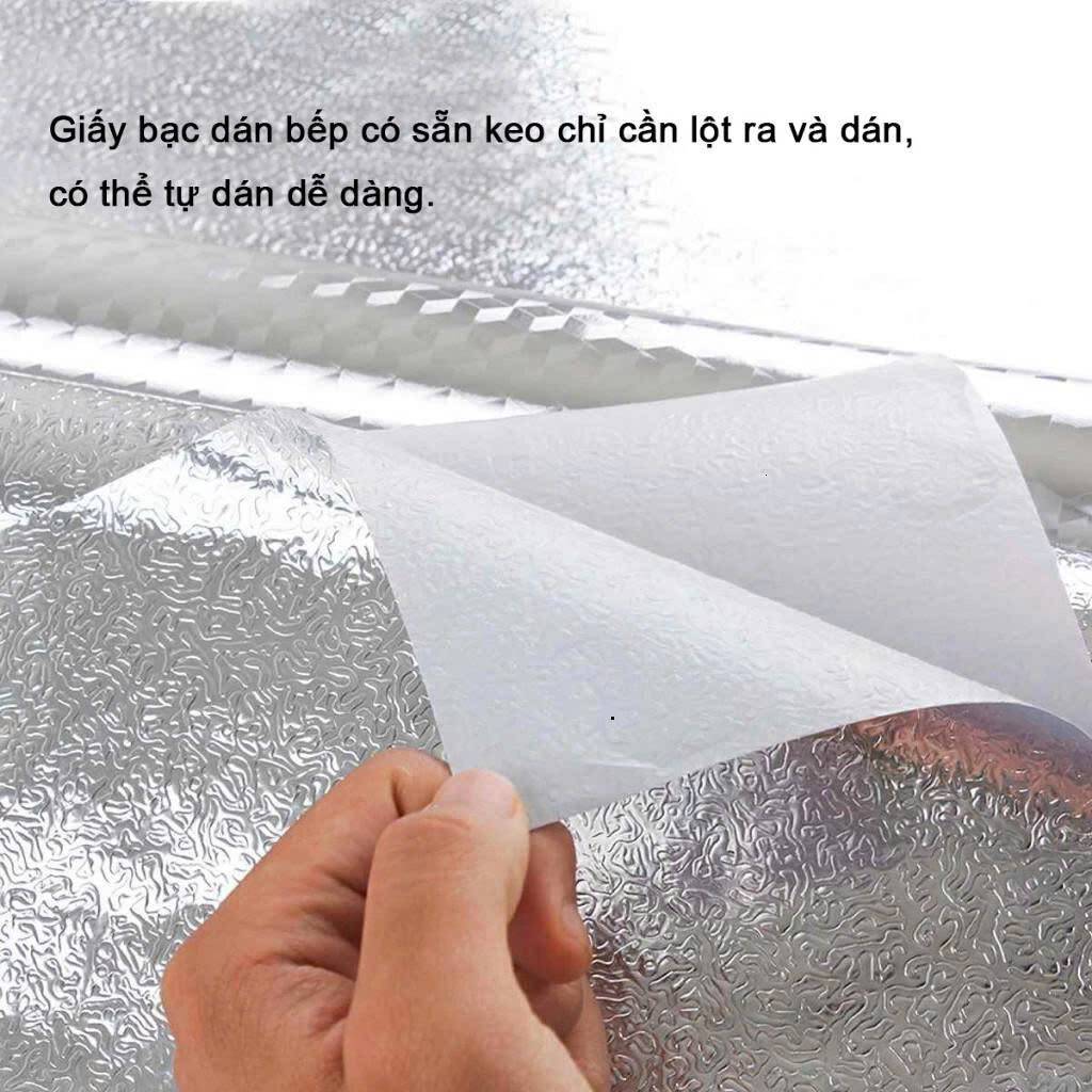 GIẤY BẠC DÁN BẾP CÁCH NHIỆT 2M 4 GIẤY BẠC DÁN BẾP CÁCH NHIỆT 2M - Ảnh 4
