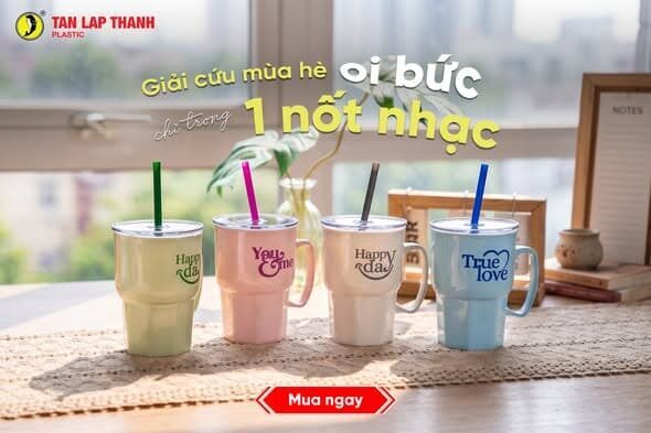 LY TRUE LOVE 500ML CÓ QUAI ÔNG HÚT 4 LY TRUE LOVE 500ML CÓ QUAI ÔNG HÚT - Ảnh 4