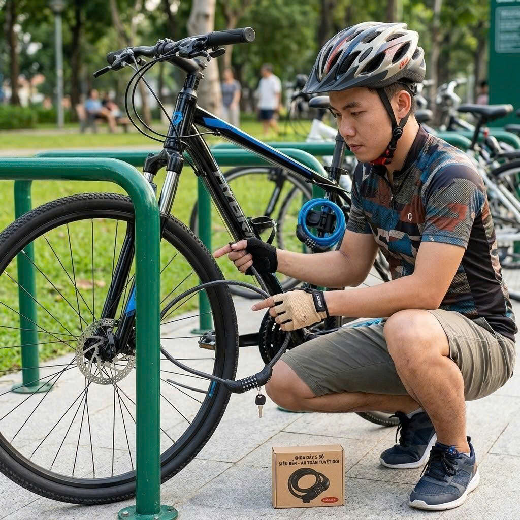 KHÓA DÂY CHÔNG TRỘM 5 SỐ 6 KHÓA DÂY CHÔNG TRỘM 5 SỐ - Ảnh 6