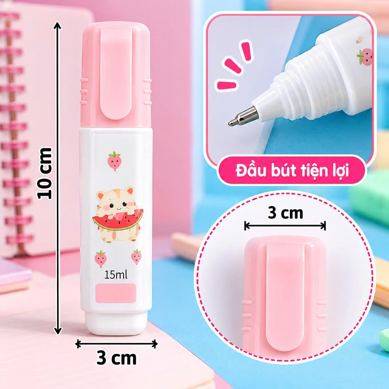 BÚT XOÁ DẠNG NƯỚC 15ML 2 BÚT XOÁ DẠNG NƯỚC 15ML - Ảnh 2