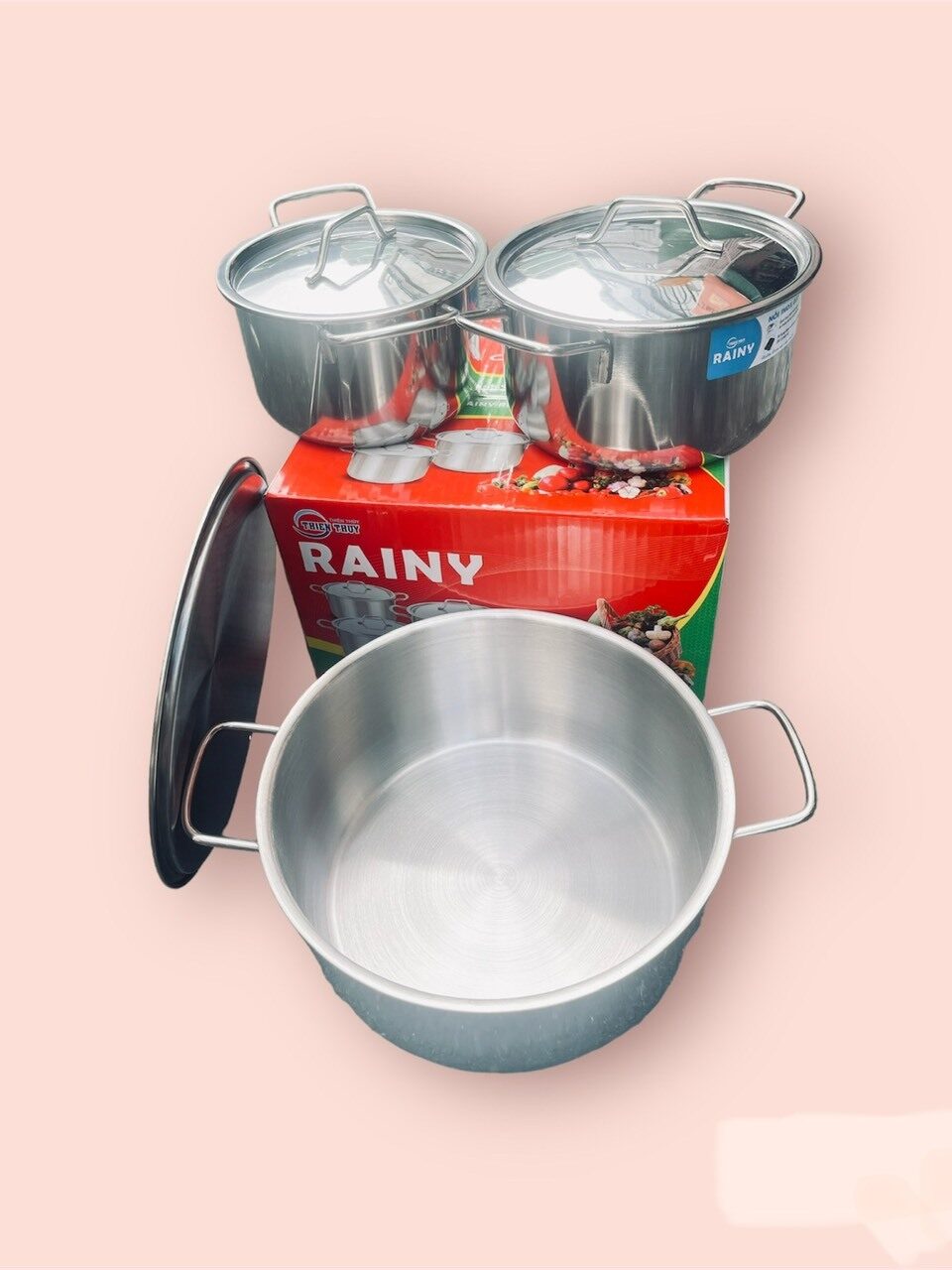 BỘ 3 NỒI INOX RANNY CAO CẤP SIZE 18-20-24 3 BỘ 3 NỒI INOX RANNY CAO CẤP SIZE 18-20-24 - Ảnh 3