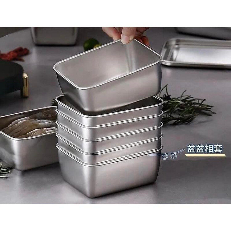 HỘP INOX ĐỰNG THỰC PHẨM ĐỦ SIZE 4 HỘP INOX ĐỰNG THỰC PHẨM ĐỦ SIZE - Ảnh 4