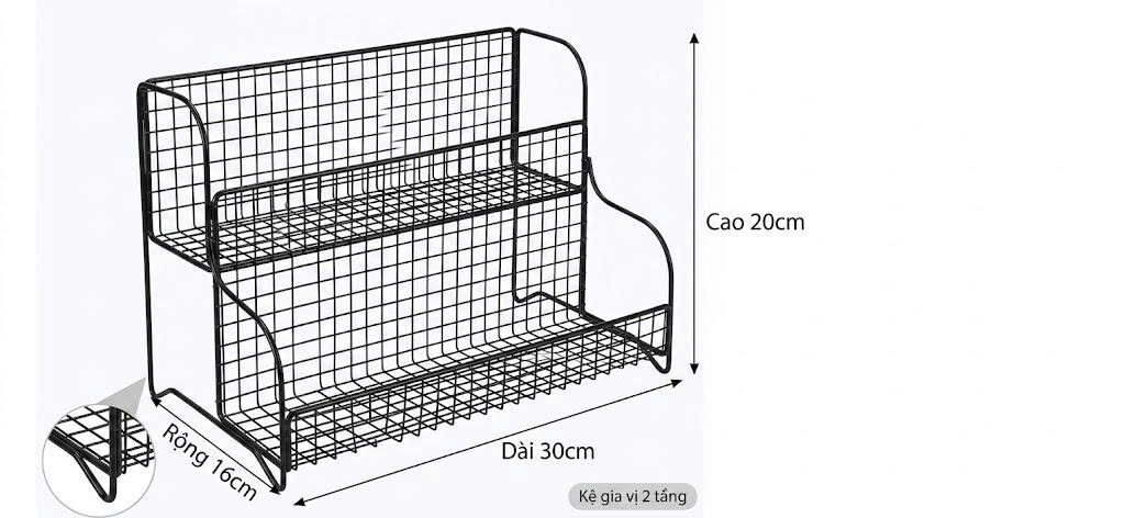 KỆ SẮT ĐỂ BÀN ĐA NĂNG 2 TẦNG 4 KỆ SẮT ĐỂ BÀN ĐA NĂNG 2 TẦNG - Ảnh 4