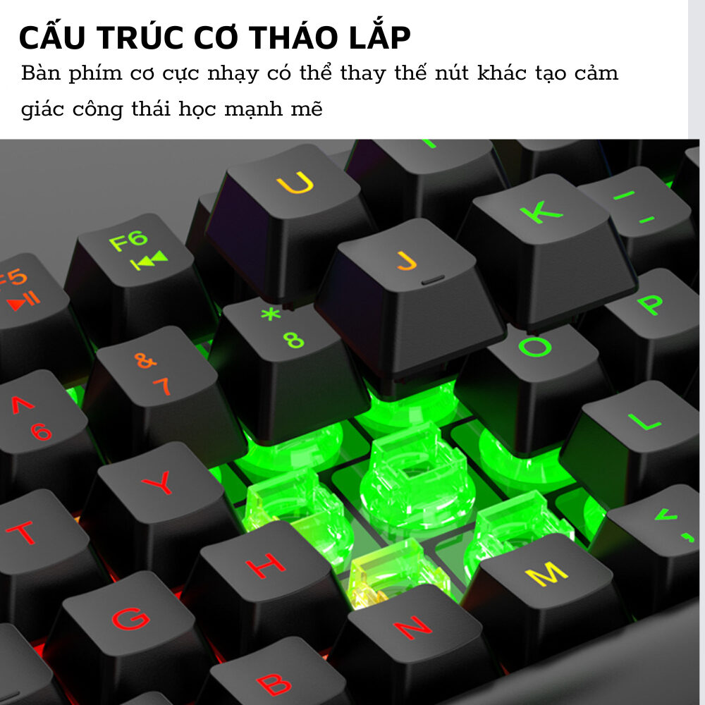 BÀN PHÍM GIẢ CƠ CHUYÊN GAME T-WOLF T20 2 BÀN PHÍM GIẢ CƠ CHUYÊN GAME T-WOLF T20 - Ảnh 2