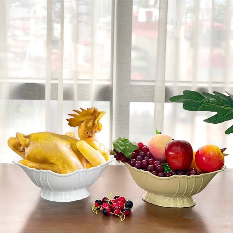 ĐĨA THUYỀN CHƯNG GÀ,HOA QUẢ ,BÁNH KẸO