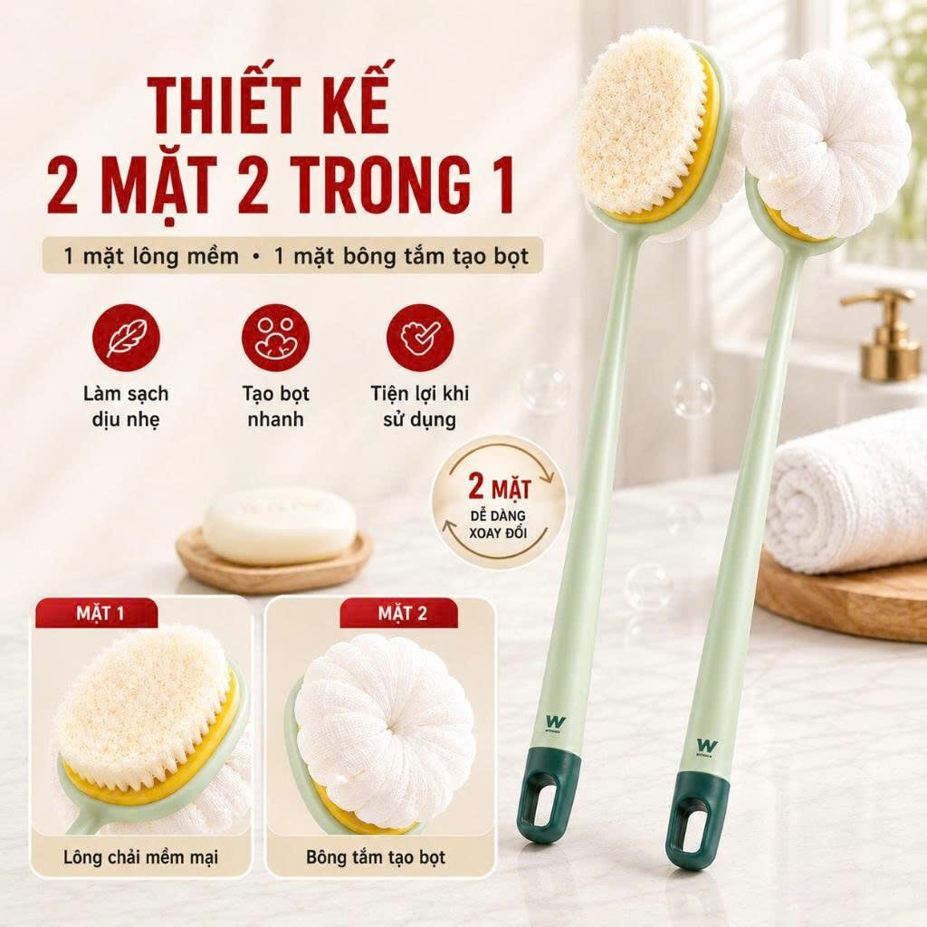 BÀN CHẢI CHÀ LƯNG 2 ĐẦU 6 16 27