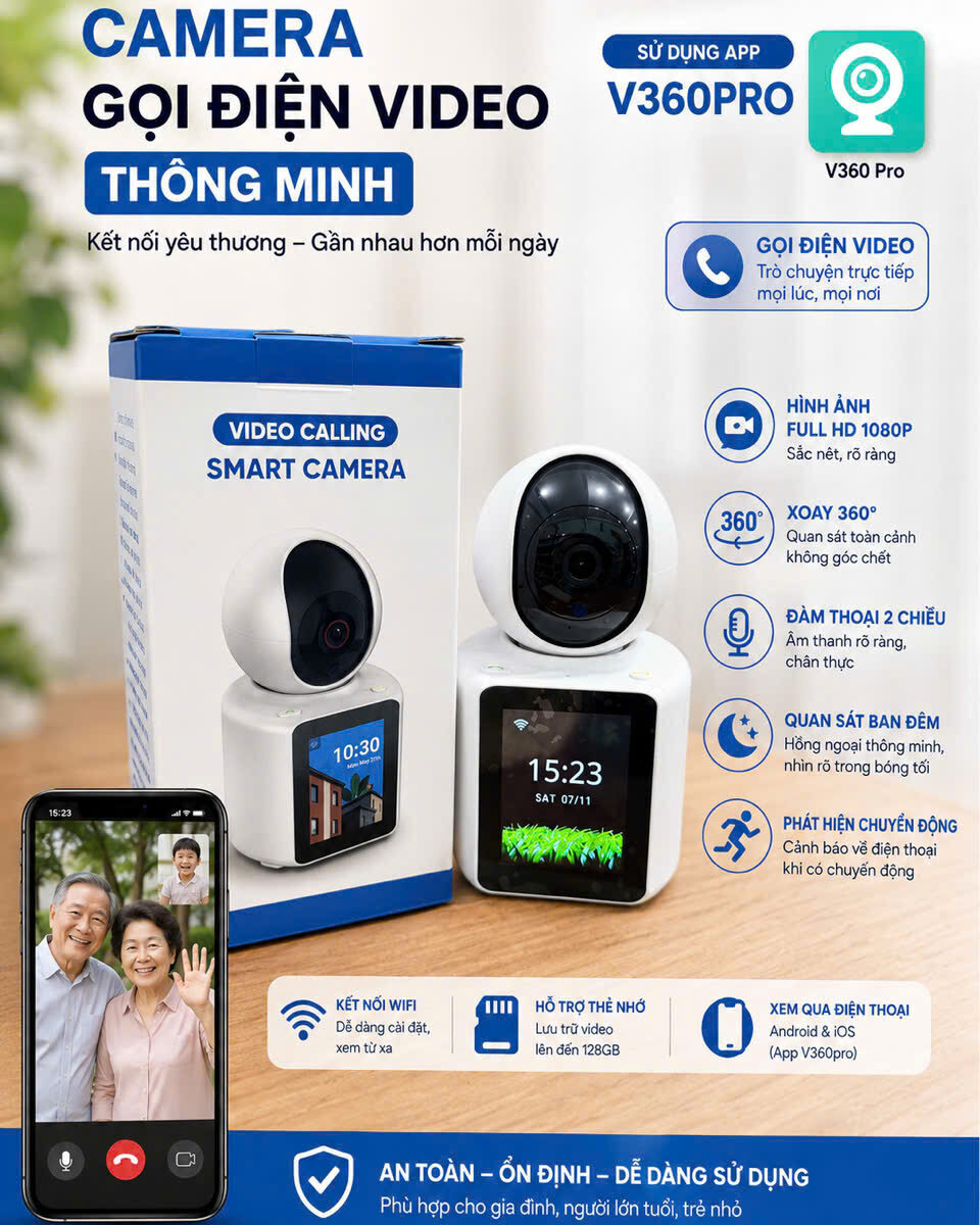 CAMERA GỌI VIDEO CALL V360 PRO