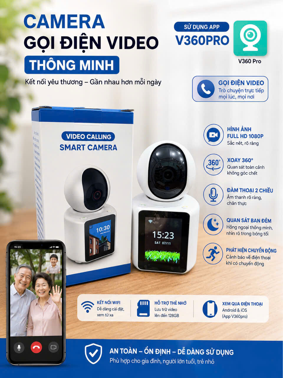 CAMERA GỌI VIDEO CALL V360 PRO