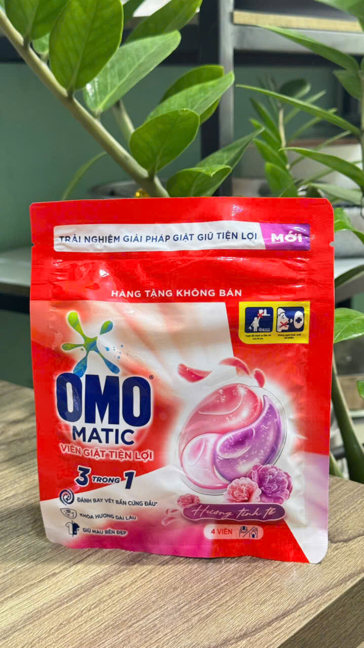 Viên giặt OMO MATIC 3in1 (Túi 4 Viên)