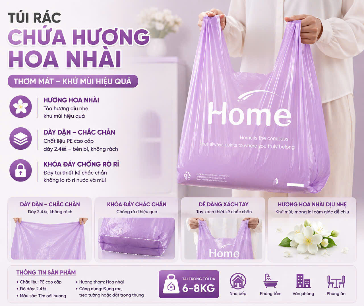 SÉT 50 TÚI RÁC HOME SIZE 50*32*14 HƯƠNG HOA 10 1786780507396 1581781684628768306 2794270501574230278 7de673500a0bc59bdf7fbfb77cdab137