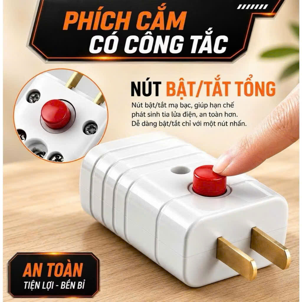 PHÍCH CẮM CÓ CÔNG TẮC
