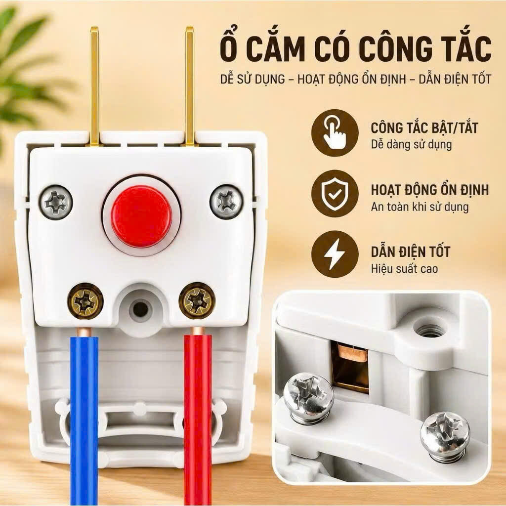 PHÍCH CẮM CÓ CÔNG TẮC 3 PHÍCH CẮM CÓ CÔNG TẮC - Ảnh 3