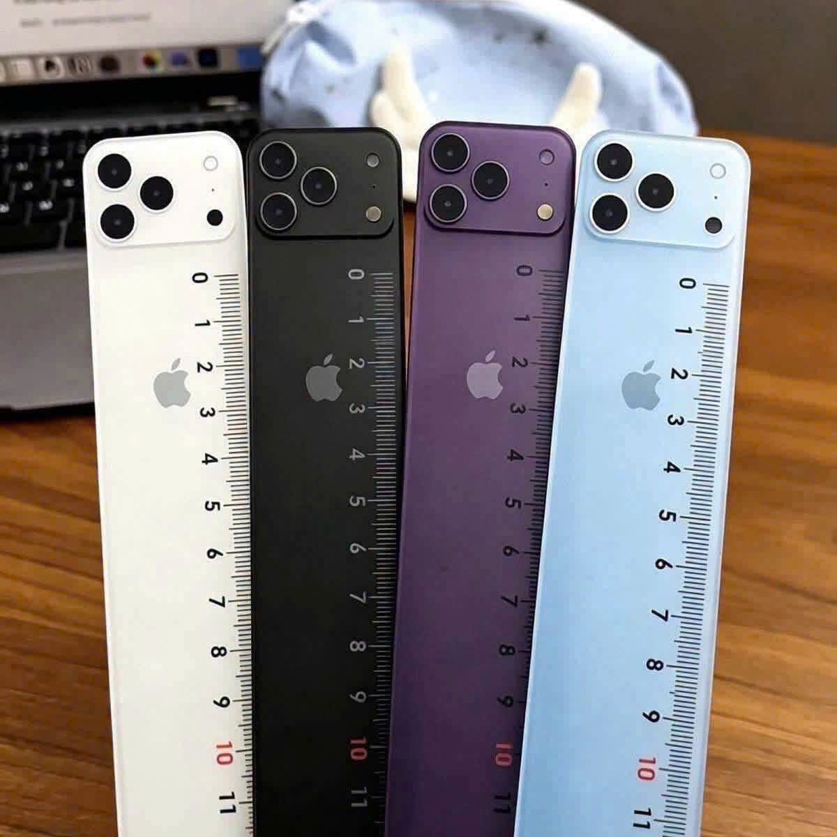 THƯỚC KẺ 20CM HÌNH IPHONE 18 2 THƯỚC KẺ 20CM HÌNH IPHONE 18 - Ảnh 2