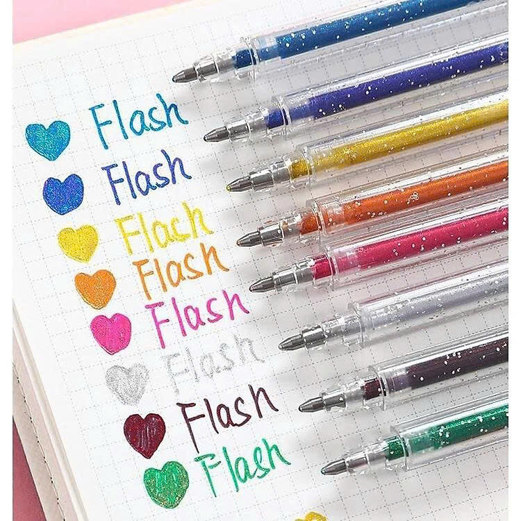 HỘP 8 BÚT GEL NHŨ KIM TUYẾN 3 HỘP 8 BÚT GEL NHŨ KIM TUYẾN - Ảnh 3