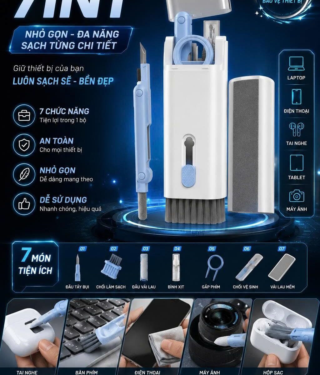 BỘ VỆ SINH ĐA NĂNG 7IN1