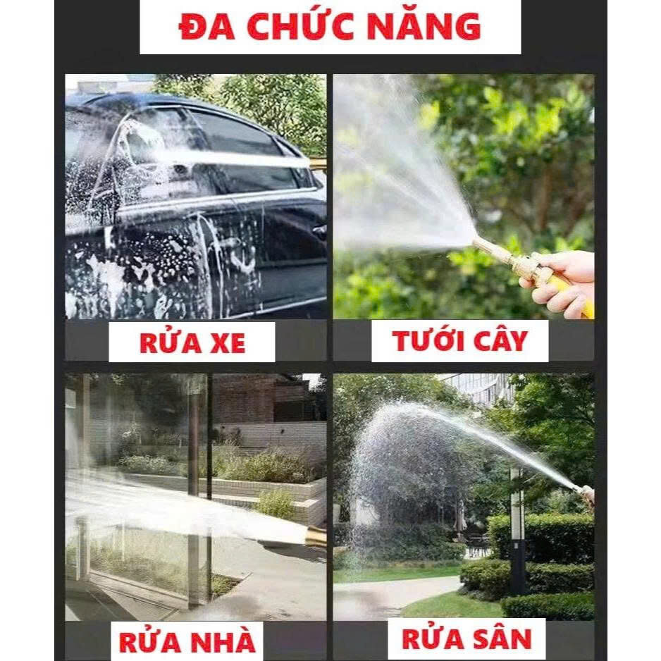 VÒI RỬA XE TĂNG ÁP ĐỦ PHỤ KIỆN (BỘ VÒI TĂNG ÁP 15M) 4 VÒI RỬA XE TĂNG ÁP ĐỦ PHỤ KIỆN (BỘ VÒI TĂNG ÁP 15M) - Ảnh 4
