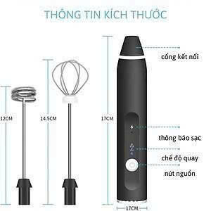 QUE TẠO BỌT ĐÁNH TRỨNG 3 TỐC ĐỘ 2 QUE TẠO BỌT ĐÁNH TRỨNG 3 TỐC ĐỘ - Ảnh 2