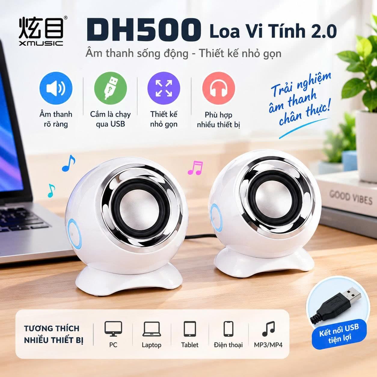 LOA VI TÍNH 2.0 DH500