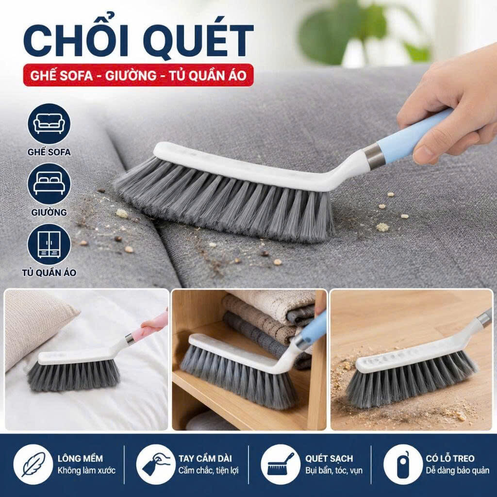 CHỔI QUÉT BỤI GHẾ NỆM SOFA 10 2 24