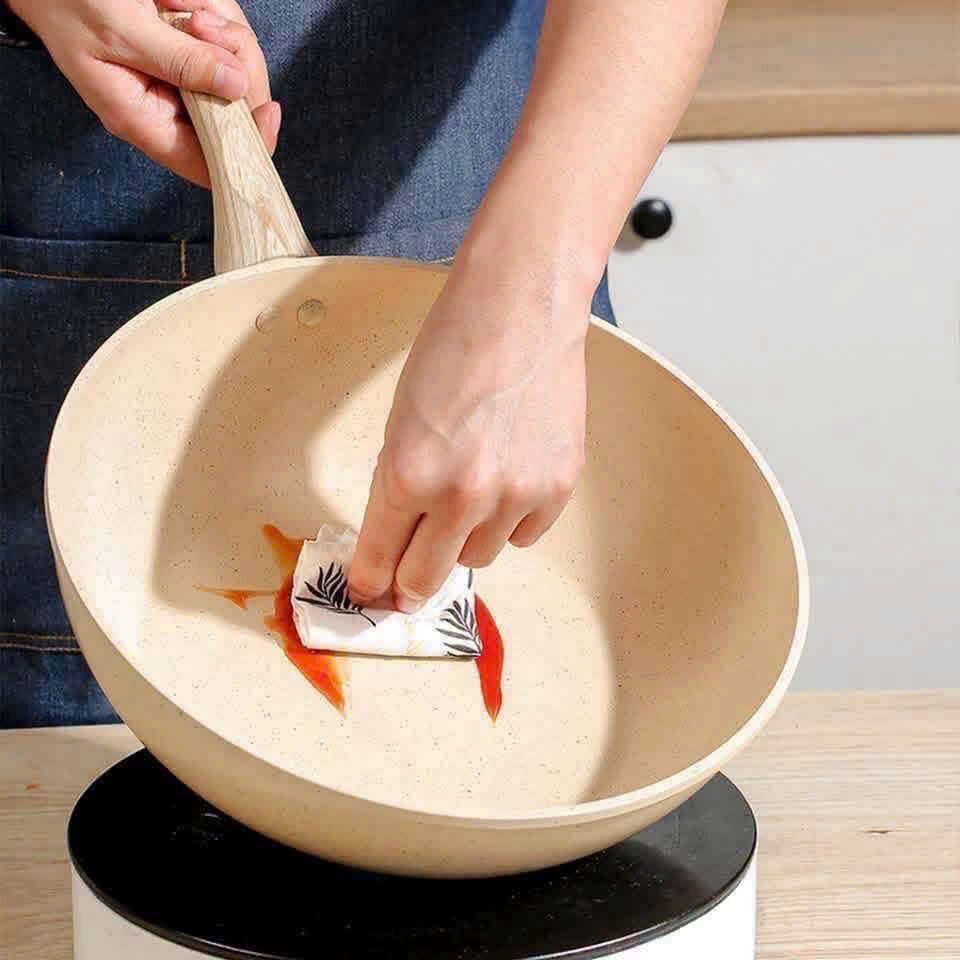 CHẢO CHỐNG DÍNH SÂU LÒNG CÁN GỖ 22CM 3 CHẢO CHỐNG DÍNH SÂU LÒNG CÁN GỖ 22CM - Ảnh 3