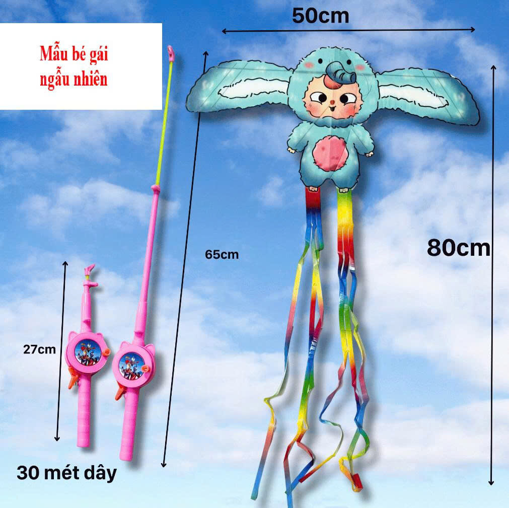 DIỀU CẦN CÂU 3D SIZE CÁNH 50CM 5 DIỀU CẦN CÂU 3D SIZE CÁNH 50CM - Ảnh 5