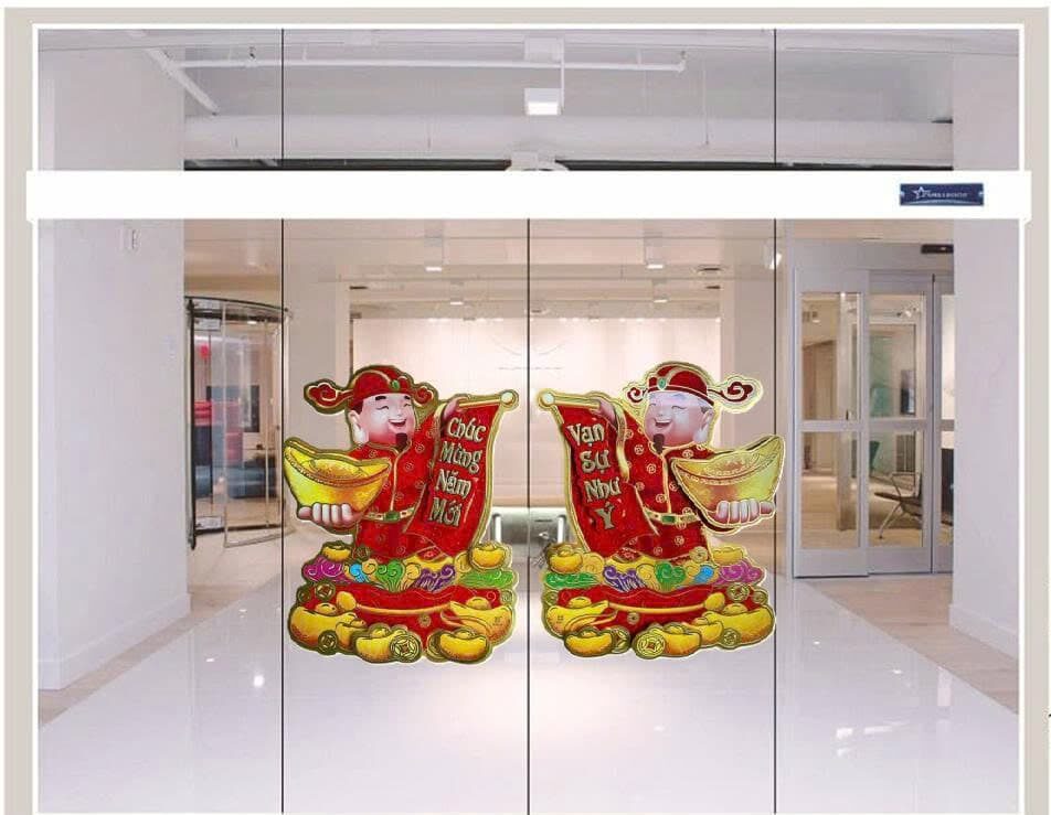DECAL DÁN CỬA THẦN TÀI