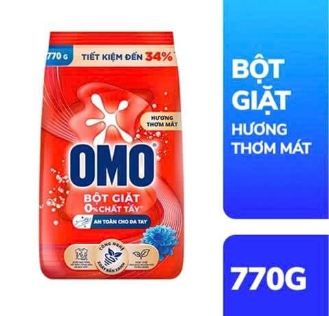 BỘT GIẶT OMO ĐỎ 770G